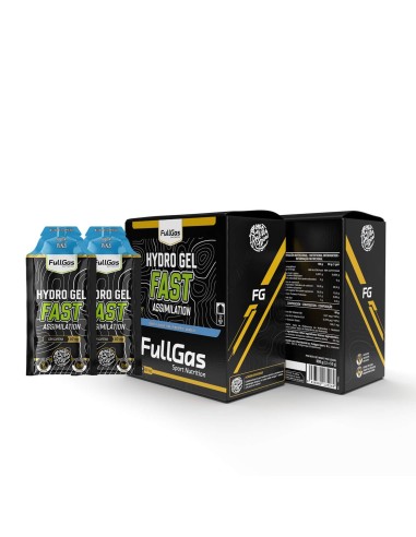 Hydro gel rapide (avec caféine) - Boîte 12 u. - Ananas - 50g