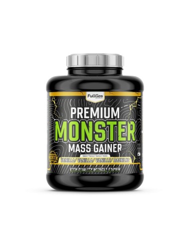Monstre Premium (gagnant de masse / Gagnant de poids) - Smoothie à la vanille douce - 3kg