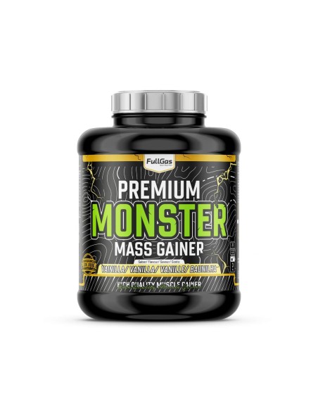Monstre Premium (gagnant de masse / Gagnant de poids) - Smoothie à la vanille douce - 3kg