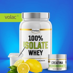 Isolate Whey 900g Yogurt limón + Creatina Monohidrato 250g