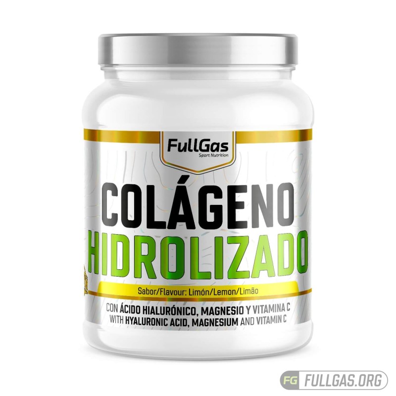 Colágeno hidrolizado | Con Mg, Ác. Hialurónico, Vit. C | Limón 400g