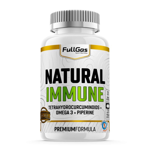 Natural Immune - Omega 3 + Curcumina + Piperina - 120 perlas