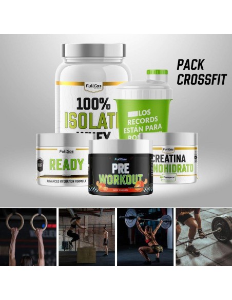Pack CROSSFIT - Isolate Whey + Creatina + Pre-Workout + Ready
