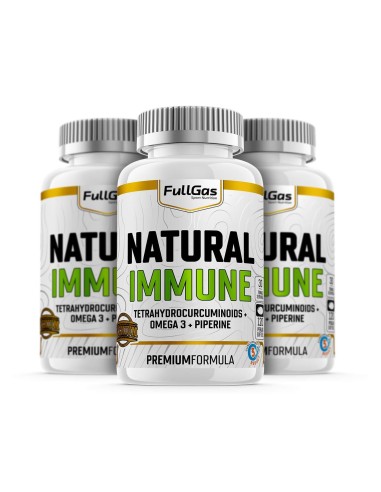 3x Immune naturelle (oméga-3 + Tétrahydrocurcinides + pipérine) - 120 perles