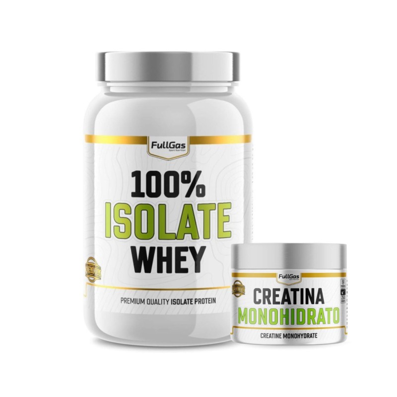 Isolate Whey 900g Chocolate + Creatina monohidrato 250g