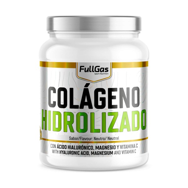 Collagène Hydrolysé | Avec Mg, Acide Hyaluronique, Vit. Acide Hyaluronique, Vitamine C | Neutre 400g