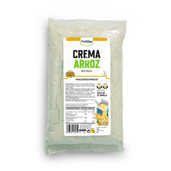 Crema de arroz - Natillas Vainilla 1kg