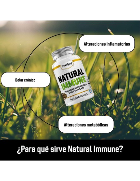 3x Immune naturelle (oméga-3 + Tétrahydrocurcinides + pipérine) - 120 perles