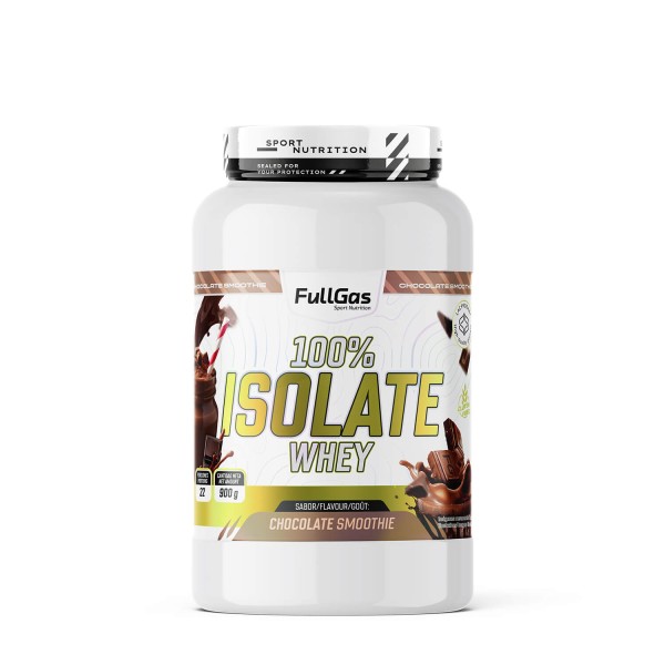 100% Isolate Whey - Proteína aislada sabor smoothie de chocolate - 900 g