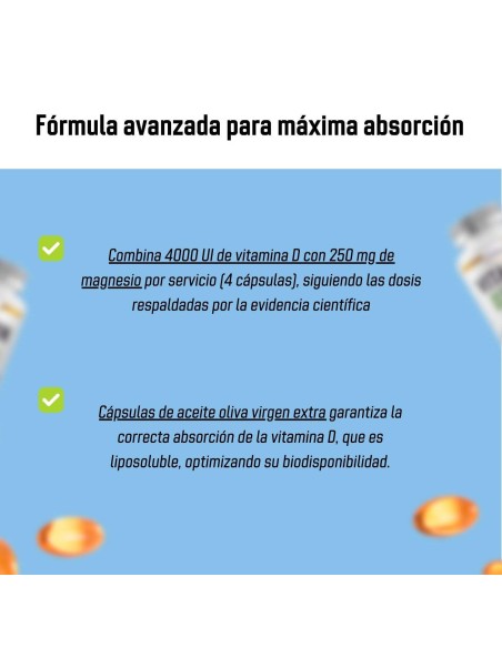 Vitamine D3 (Quali®-D) + Magnésium Marine (Simag) - Capsules - 30 tomas