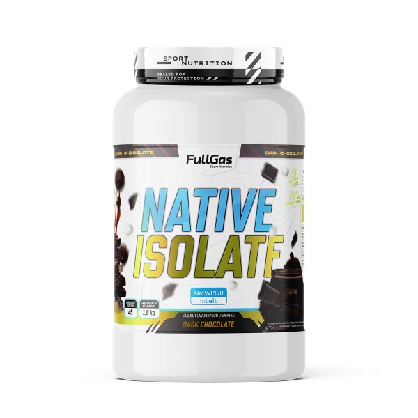 Native Isolate - Isolat de protéines natives aromatisé au chocolat (sans édulcorant) - 1.8kg