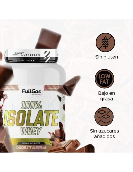 100% Isolat de lactosérum (isolé) - Smoothie au chocolat - 900g