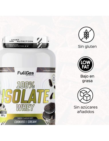100% Isolat de lactosérum (isolé) - Cookies & Crème - 900g