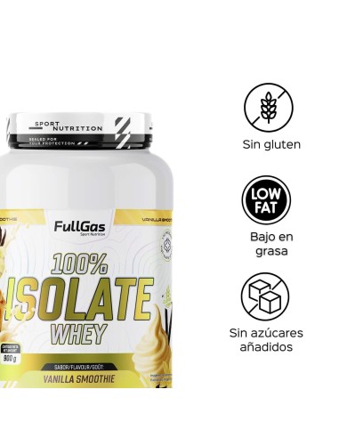 100% Isolat de lactosérum (isolé) - Vanilla Smoothie - 900g