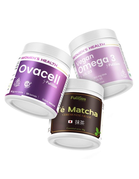 Achetez Ovacell Plus (Supplément pour SOP) avec OMEGA 3 VEGAN + MATCHA THE