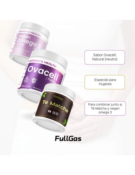 Achetez Ovacell Plus (Supplément pour SOP) avec OMEGA 3 VEGAN + MATCHA THE