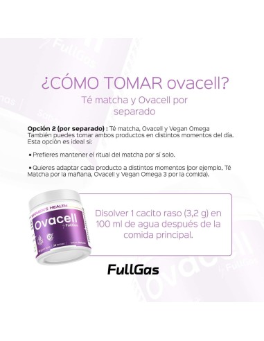 Achetez Ovacell Plus (Supplément pour SOP) avec OMEGA 3 VEGAN + MATCHA THE