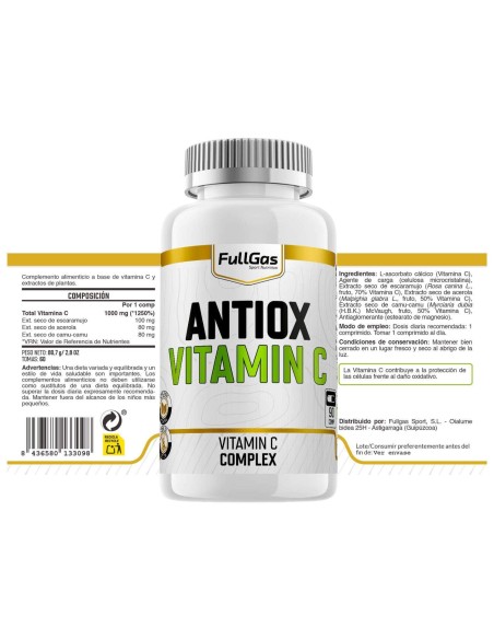 Vitamina C (1000mg) - Comprimidos - 60 tomas
