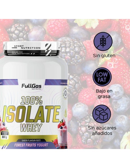 100% Isolat de lactosérum (isolé) - Yaourt Food Fruits - 900g