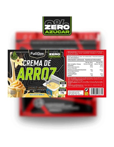 Crème à riz zéro (Pregélatinized) - Custard à Vanilla - 1kg
