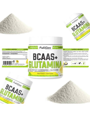 BCAAS (acides aminés ramifiés 2: 1: 1) + glutamine (Kyowa®) - Limón - 500g