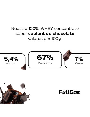 100% De protéines de lactosérum (concentré) - Chocolat coulissant - 1,8 kg