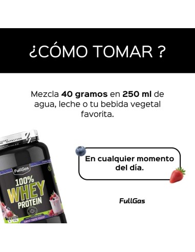 100% De protéines de lactosérum (concentré) - Forêt de Yaourt Frutas - 1.8kg