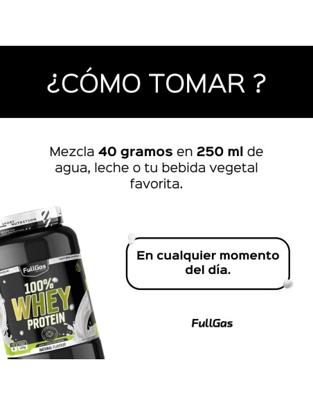 100% Protéine de lactosérum (concentré) - Neutre / Naturel - 1,8 kg