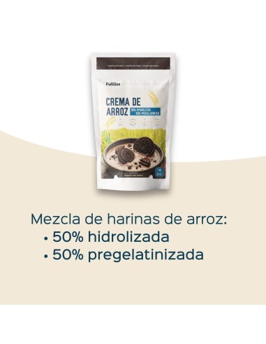 Crème de riz (hydrolysée-Pregélatinisée) - Cookies & Crème - 1kg