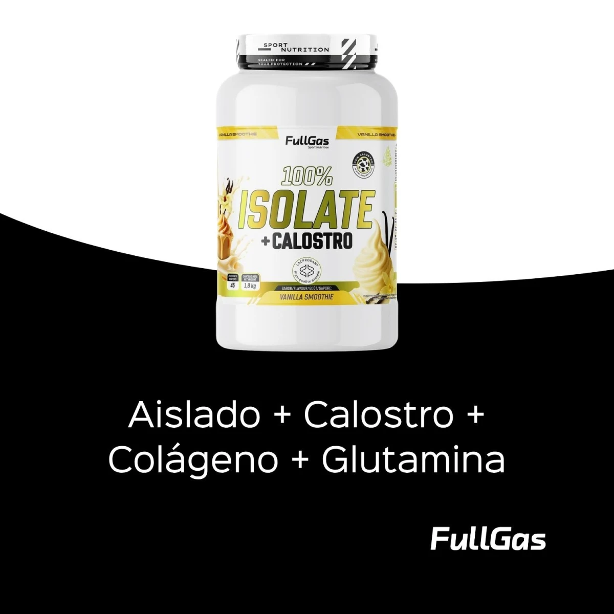 Isoler + colostrum - Smoothie Vanilla - 1.8kg