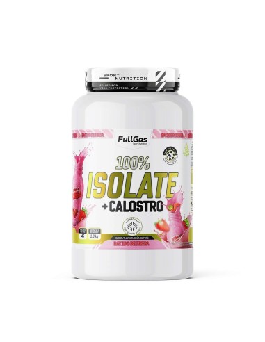 100% Isolat + colostrum - Smoothie à la fraise - 1.8kg