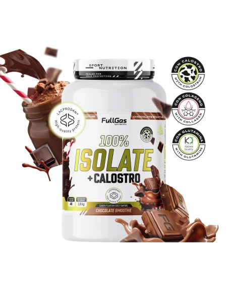 100% Isolat + colostrum - Smoothie au chocolat - 1,8kg