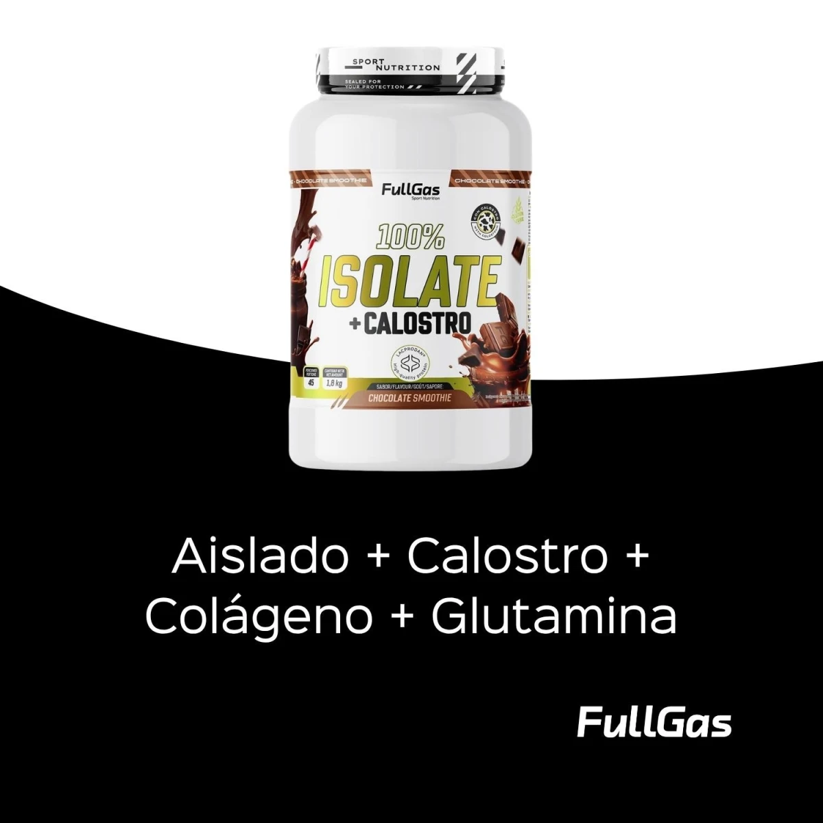 Isoler + Colostrum - Smoothie au chocolat - 1.8kg