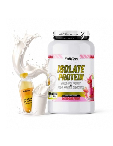 Sérum isolé + protéine d'œufs transparente - Fraise mendicité - 900g