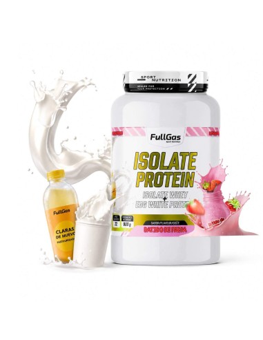Sérum isolé + protéine d'œufs transparente - Fraise mendicité - 900g