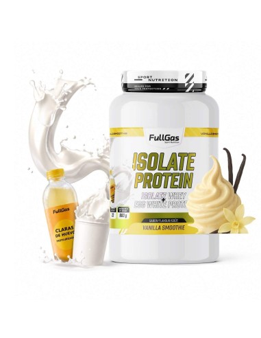 Sérum isolé + œuf de protéines transparent - Smoothie à la vanille - 900g