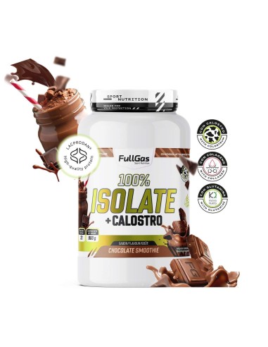 100% Isolat + colostrum - Smoothie au chocolat - 900g