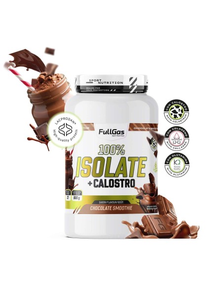 100% Isolat + colostrum - Smoothie au chocolat - 900g
