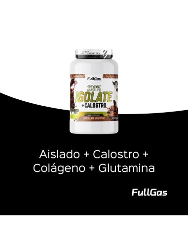 100% Isolat + colostrum - Smoothie au chocolat - 900g