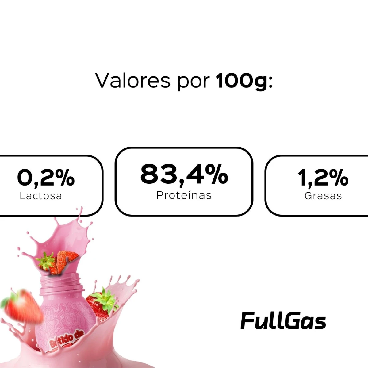 Isoler + Colostrum - Smoothie à la fraise - 900g