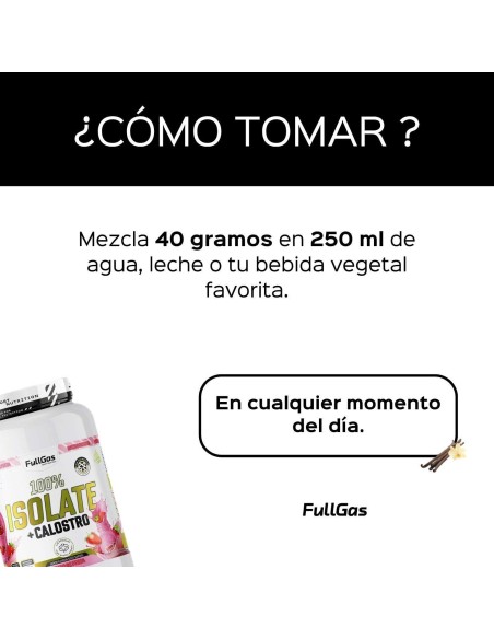 100% Isolat + colostro - Smoothie à la fraise - 900g