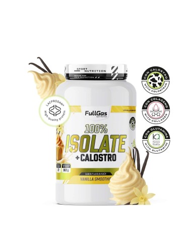 100% Isolat + colostrum - Vanilla Smoothie - 900g