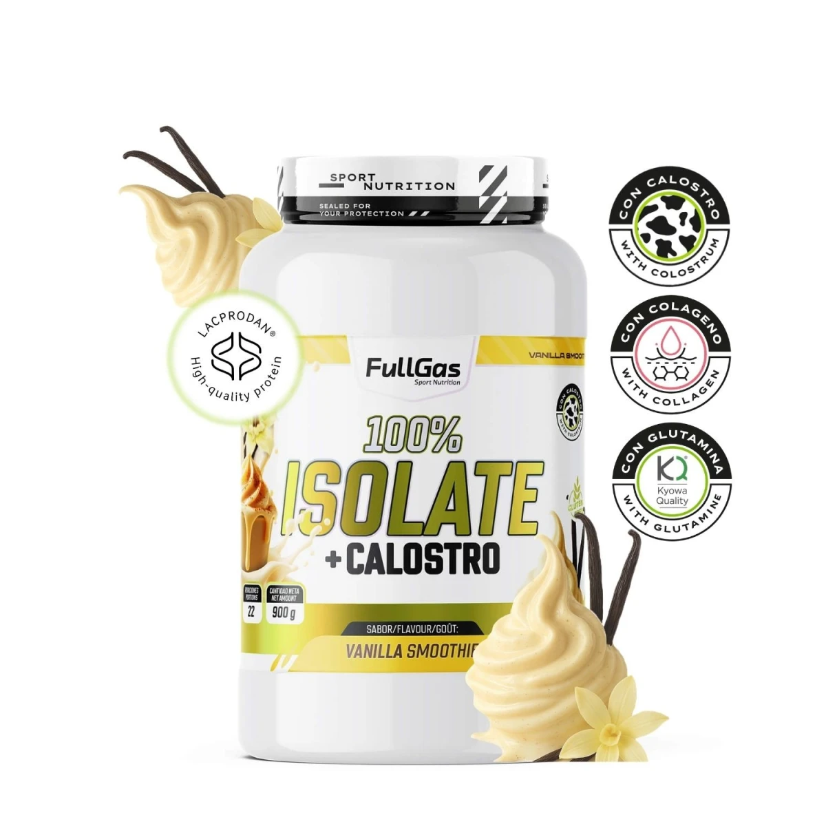 Isoler + Colostrum - Vanilla Smoothie - 900g