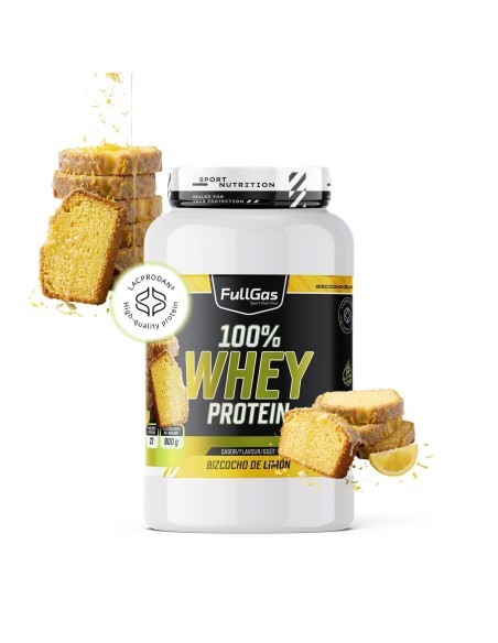 100% De protéines de lactosérum (concentré) - Gâteau d'éponge au citron - 900g