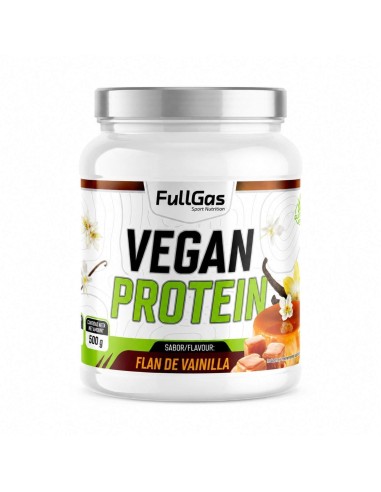 Protéine végétalienne (pois de protéines et riz) - Vanilla Flan - 500g