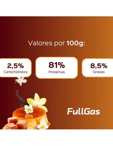 Protéine végétalienne (pois de protéines et riz) - Vanilla Flan - 500g