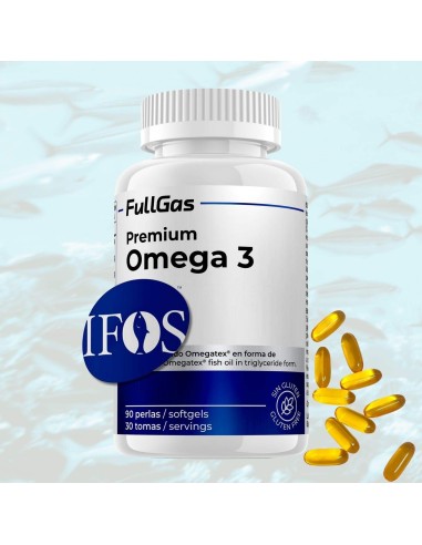 Premium Omega 3 (timbre IFOS ™) - 90 perles