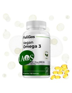 Vegan Omega 3 (timbre IAOS ™) - Pearls - 60 tomas 2
