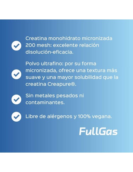 Créatine monohydrate de 200 mailles en poudre - Blue Ice Tropical - 250g