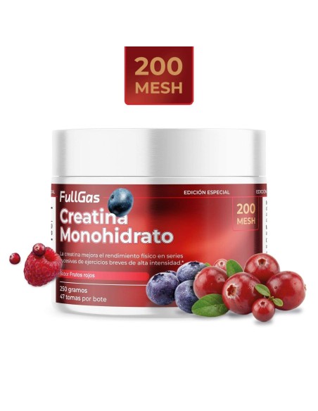 Creatine Monohydrate 200 poudre de maille - Fruits rouges - 250g